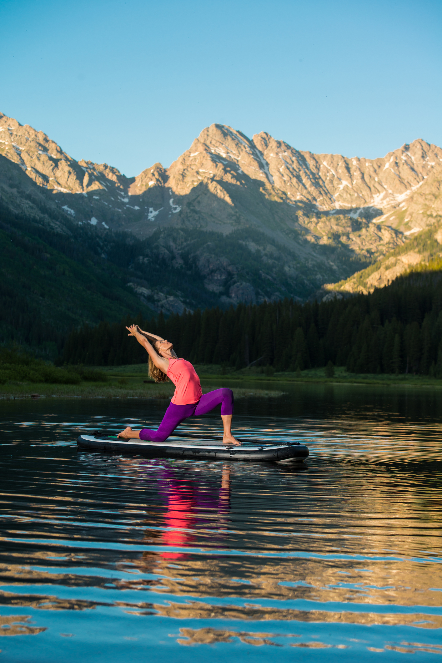 Stand Up Paddle Yoga at Piney Lake